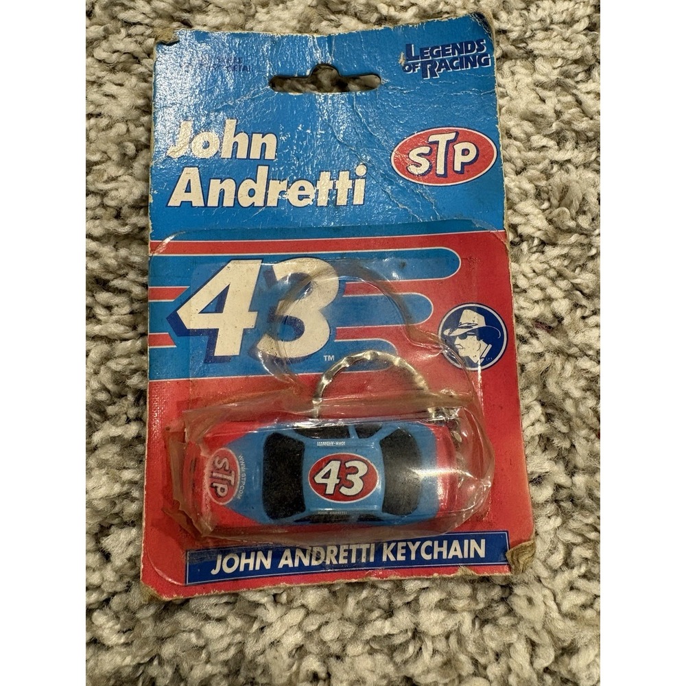 John Andretti NASCAR DIECAST 1 : 87 43 LEGENDS OF RASING Keychain